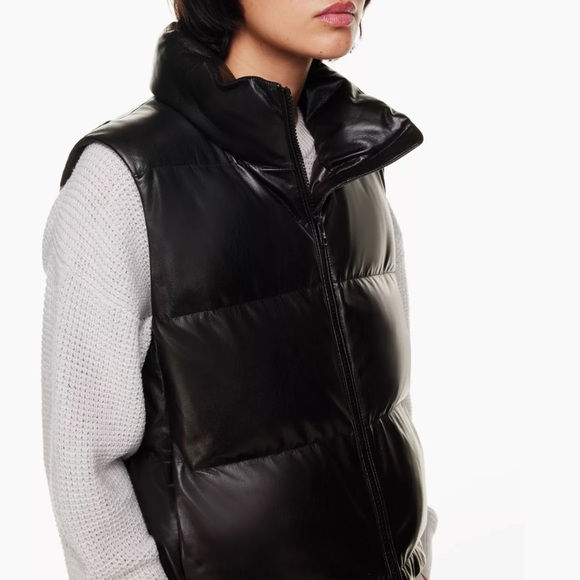 Aritzia Jackets & Blazers - Aritzia Wilfred Free Vista Puffer Vest (Vegan Leather)